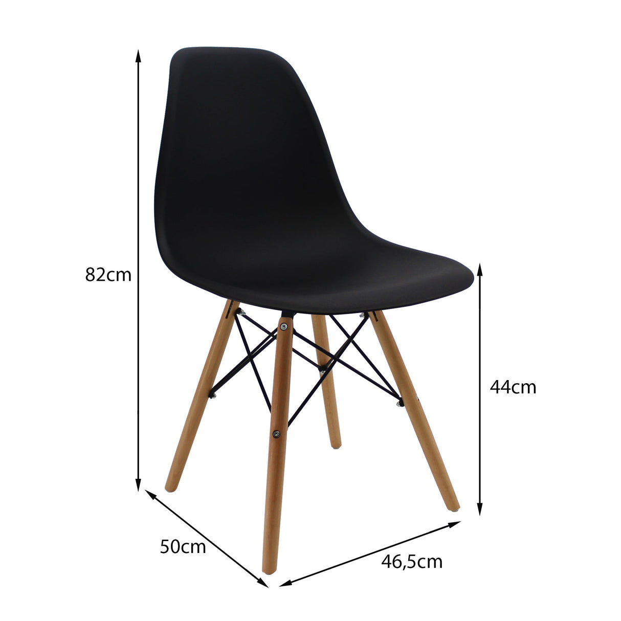 Comedor Nova con 6 Sillas DKR Tipo Eames | Mesa Extensible y Sillas Modernas