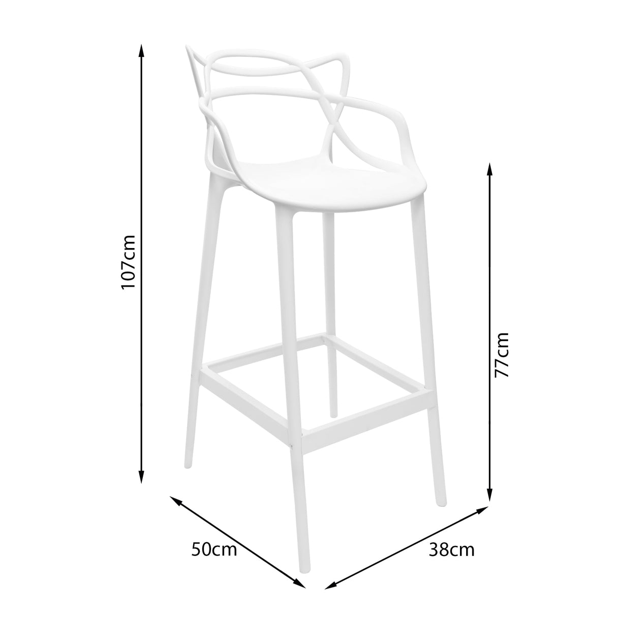 SILLA SOLNA BARRA BLANCA BOXBIT