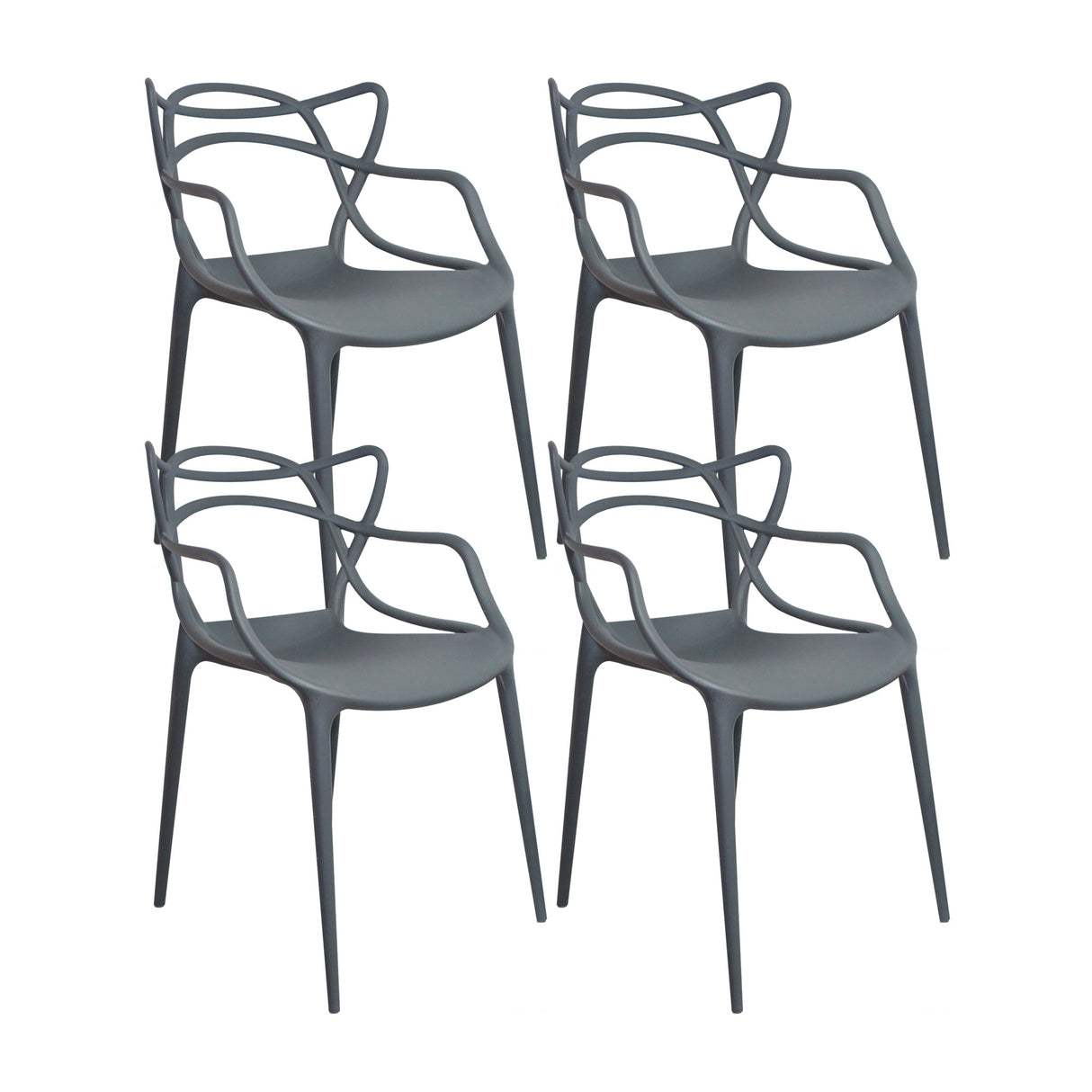 SET X 4 SILLAS SOLNA GRISES BOXBIT