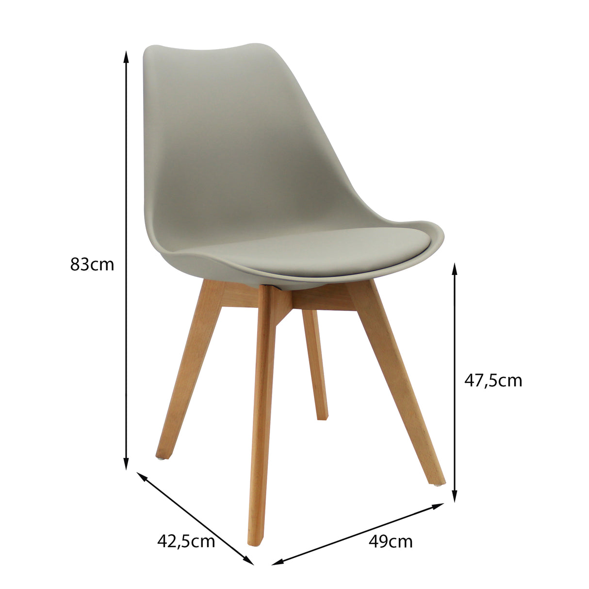 COMEDOR 4 PUESTOS RENDONDO CRISTAL/JOLY