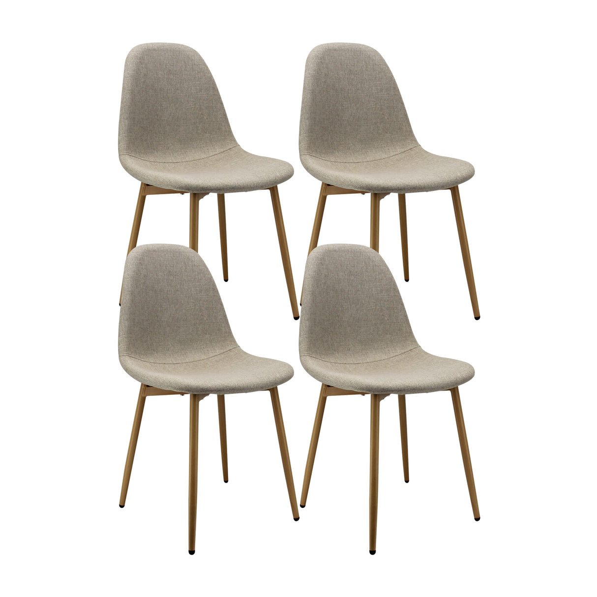 Set x 4 Sillas CHARLA BM Beige BoxBit