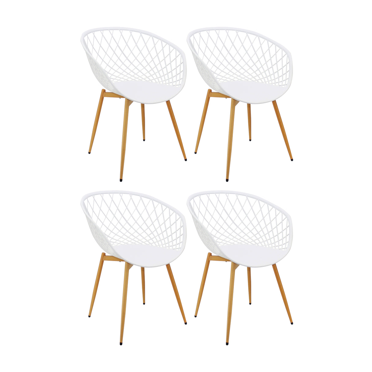 Set x 4 Sillas LOA Blancas BoxBit