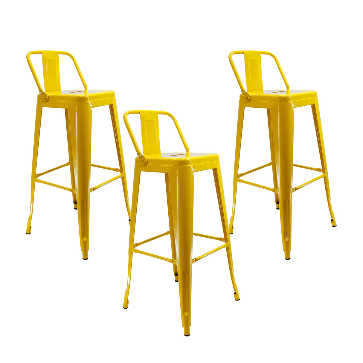 SET X 3 BUTACOS ALTOS TITAN TIPO TOLIX AMARILLOS BOXBIT