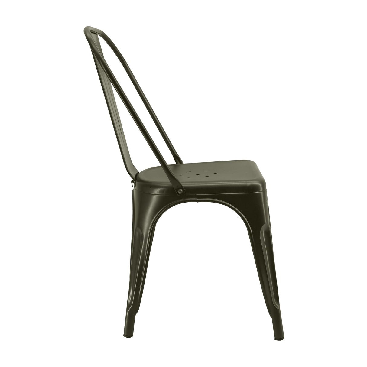Silla TITAN Tipo Tolix VERDE MILITAR BoxBit