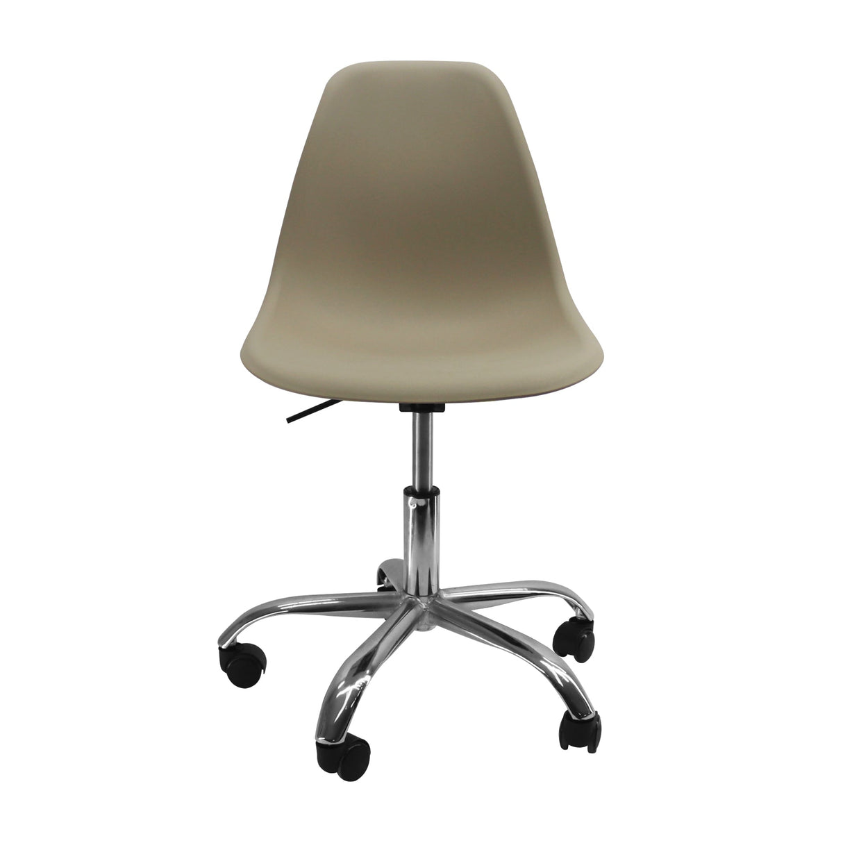 SILLA DKR CON RUEDAS TIPO EAMES BEIGE BOXBIT