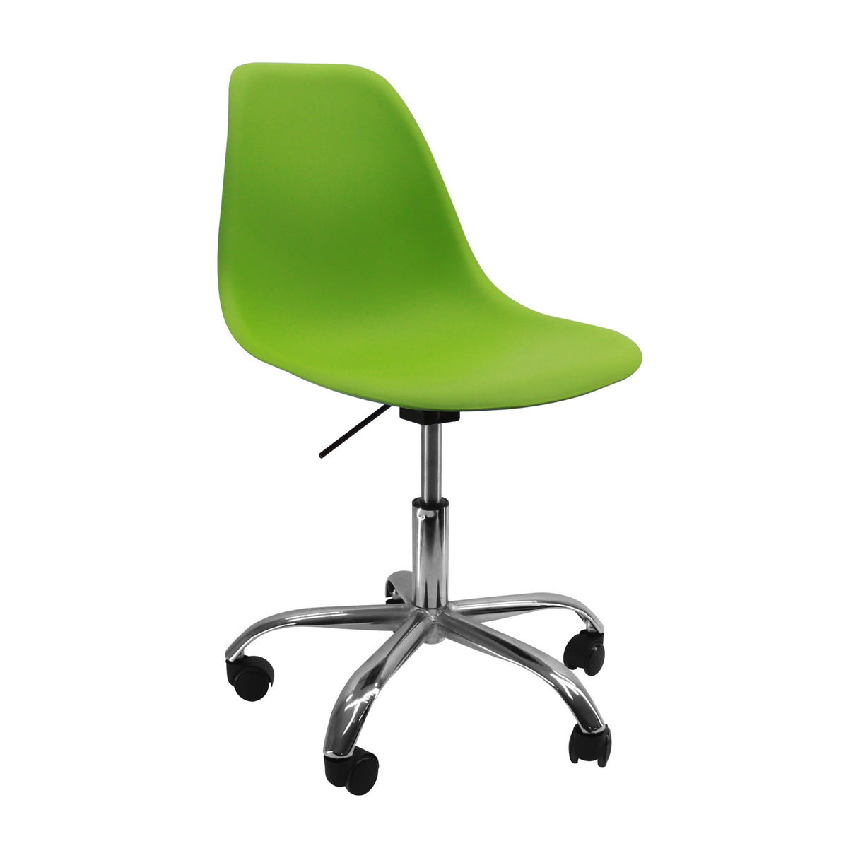 SILLA DKR CON RUEDAS TIPO EAMES VERDE BOXBIT