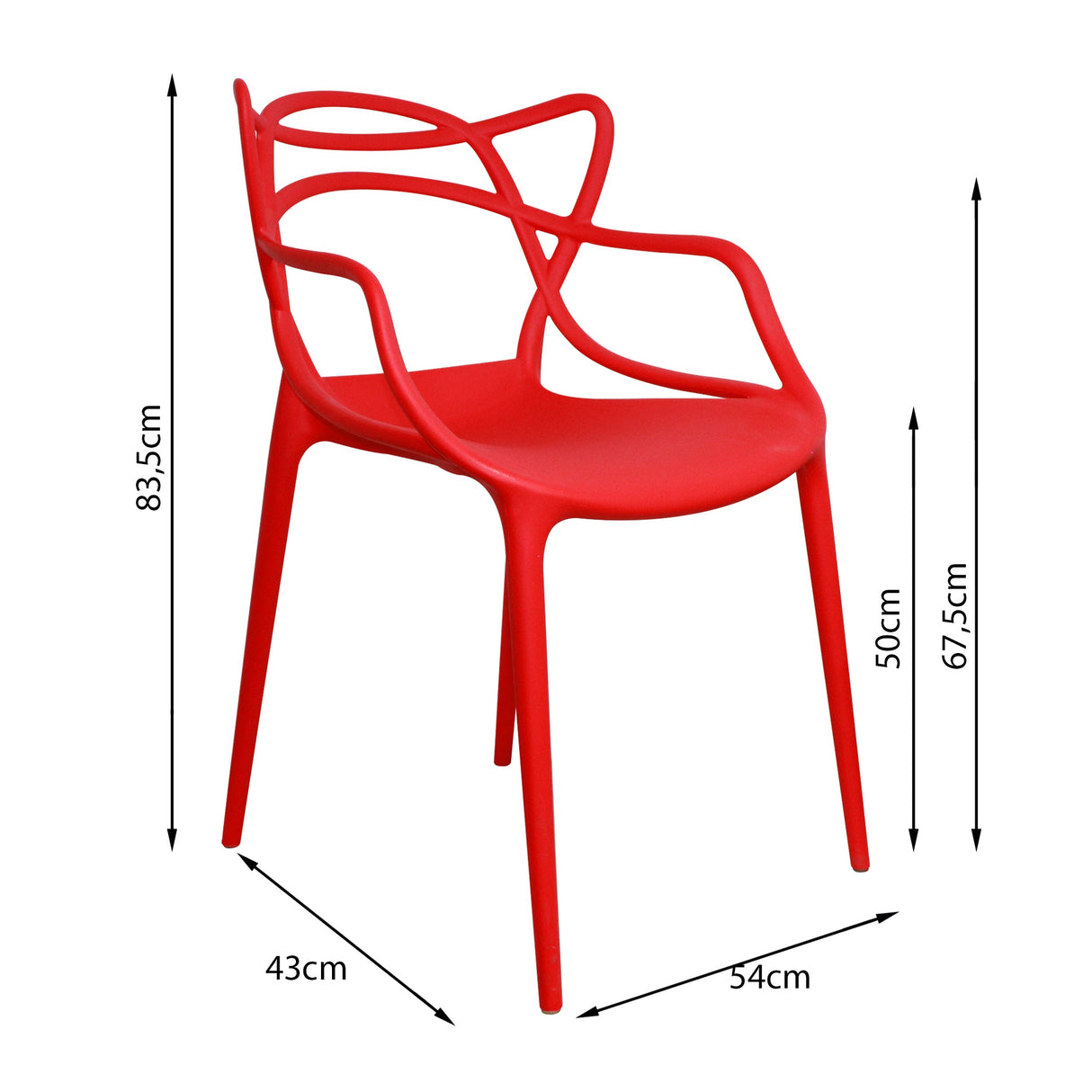 SET X 2 SILLAS SOLNA ROJAS BOXBIT