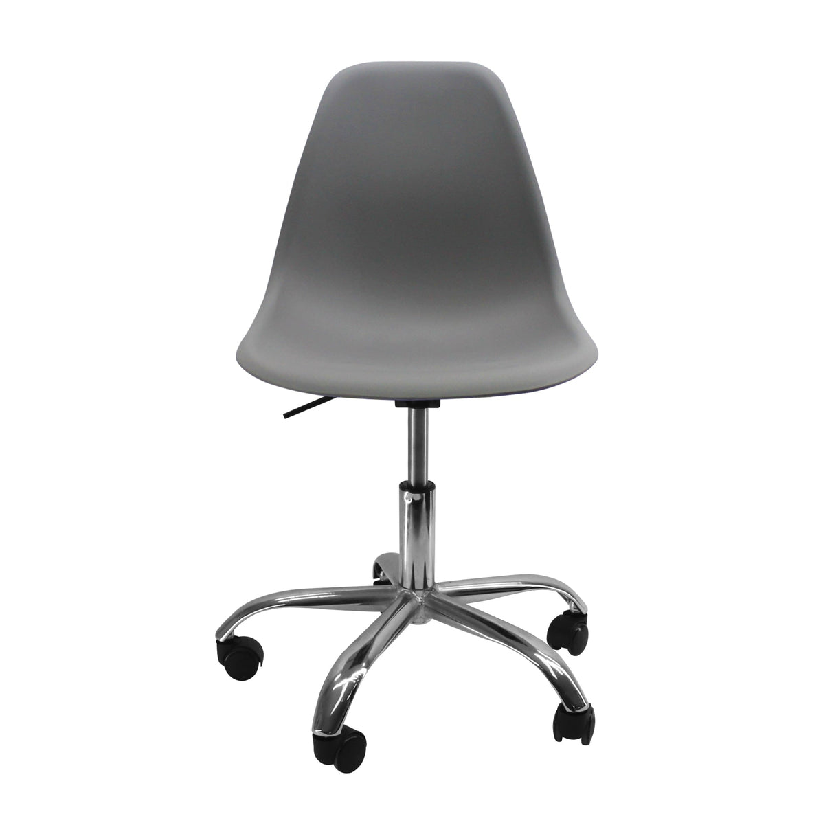 SILLA DKR CON RUEDAS TIPO EAMES GRIS BOXBIT