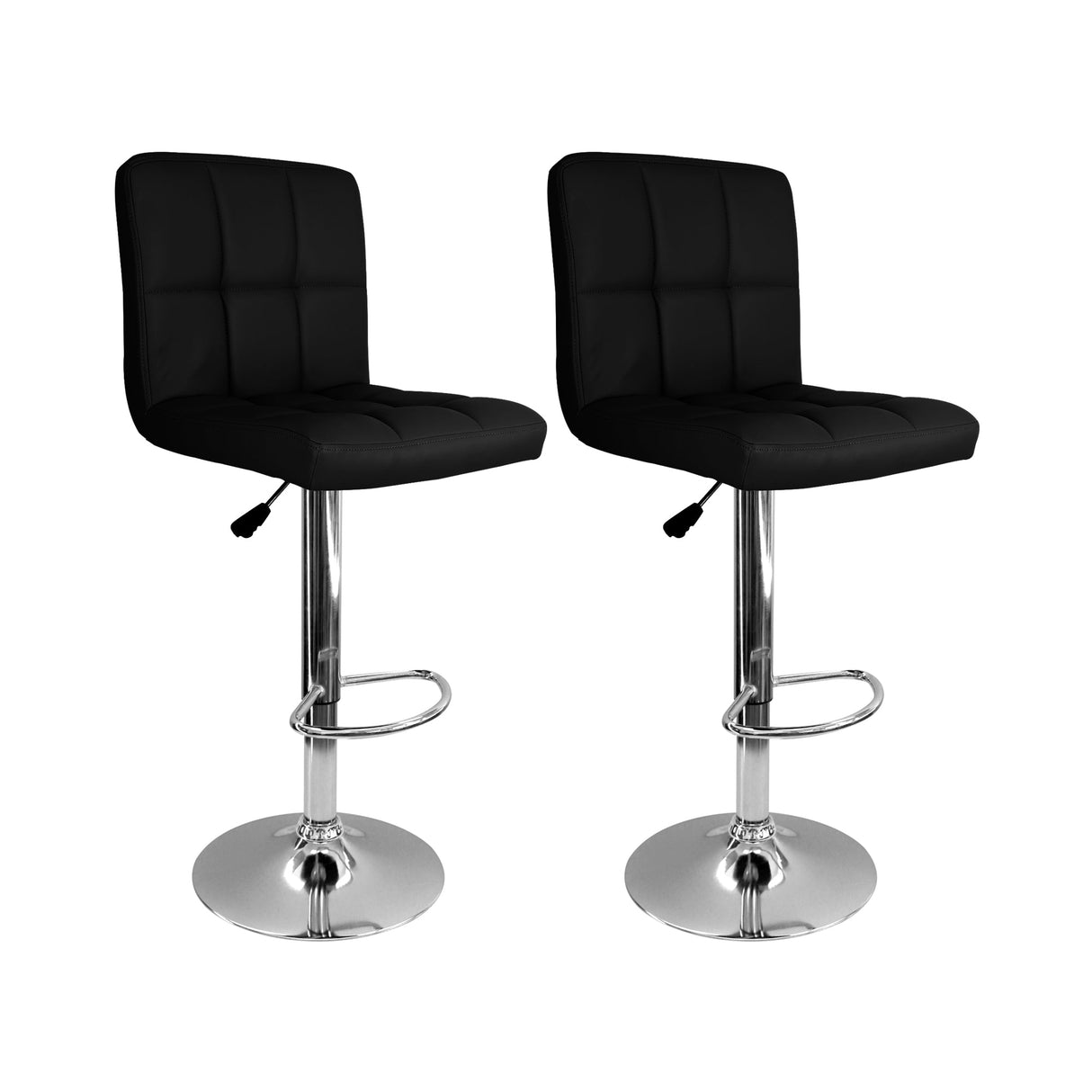 SET X 2 SILLAS CONFORT BAR NEGRAS BOXBIT