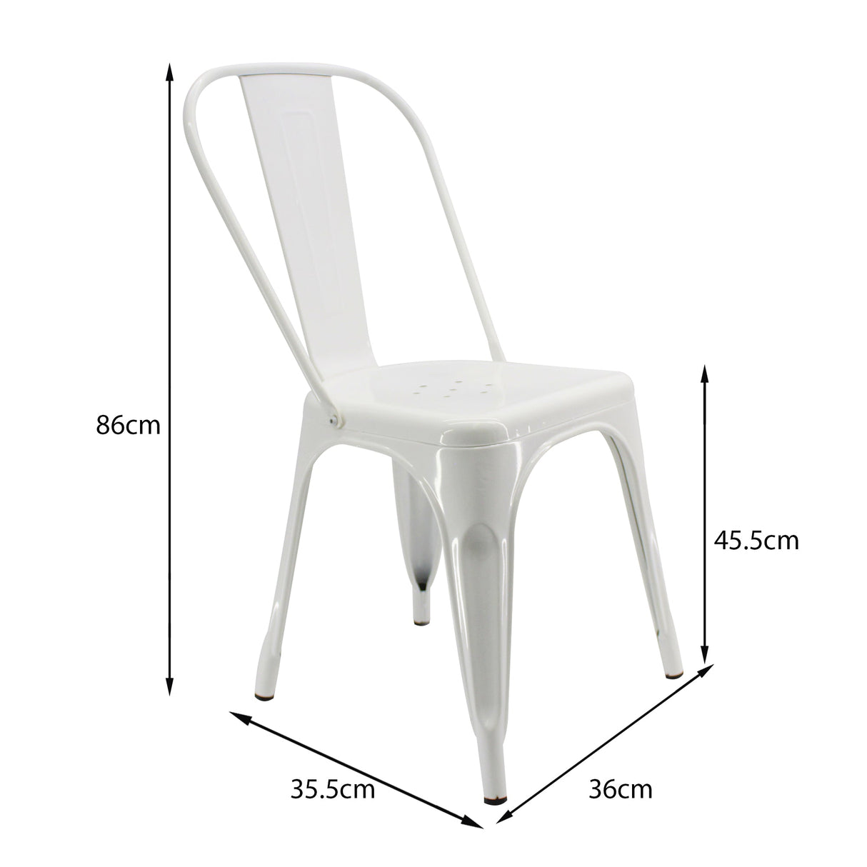 SILLA TITAN TIPO TOLIX BLANCA BOXBIT