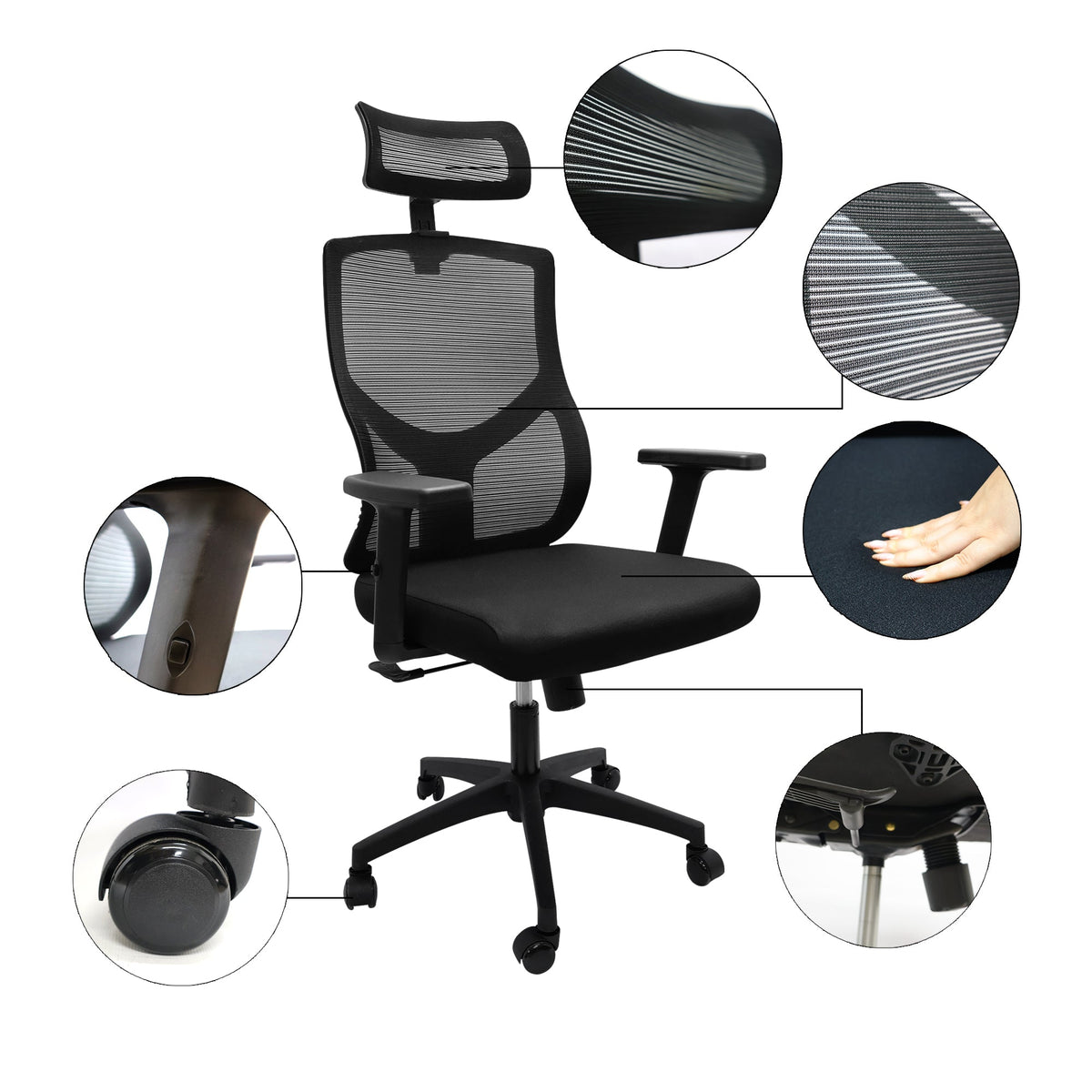 Silla de Oficina New Ergon detalle — Boxbit