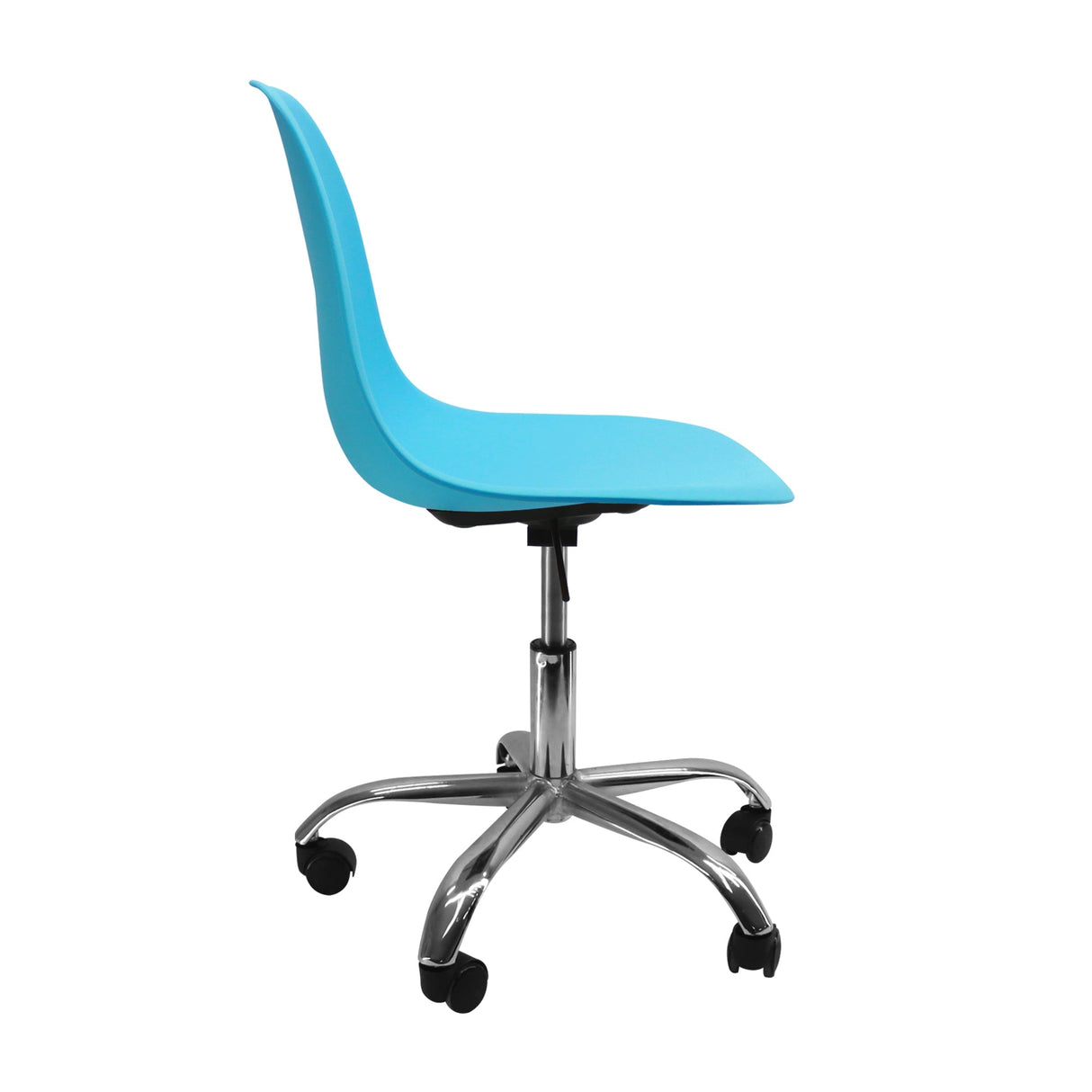 SILLA DKR CON RUEDAS TIPO EAMES AZUL BOXBIT