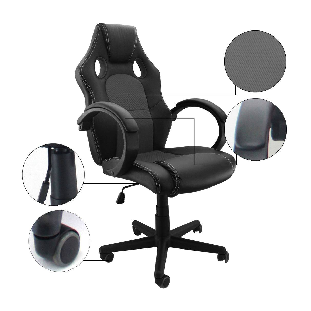 SILLA GAMER RAPTOR GRIS BOXBIT