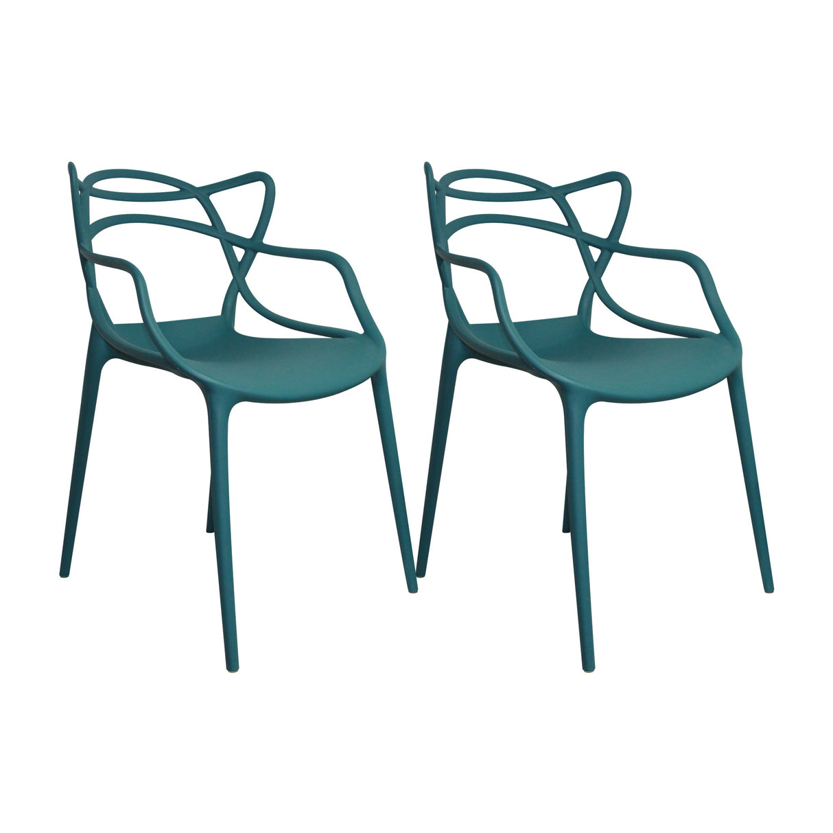 SET X 2 SILLAS SOLNA AZUL PETROLEO BOXBIT