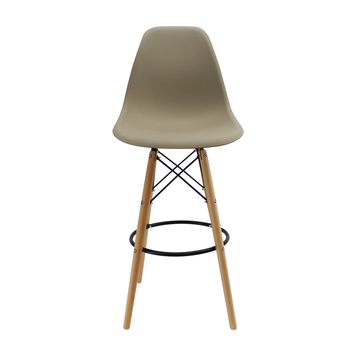 SET X 2 BUTACOS DKR BAR TIPO EAMES BEIGE BOXBIT