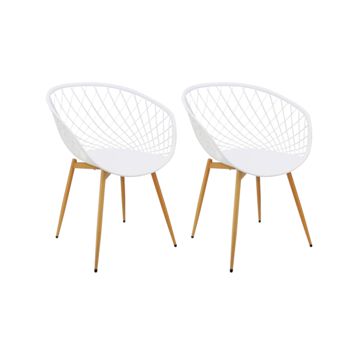 SET X 2 SILLAS LOA BLANCAS BOXBIT