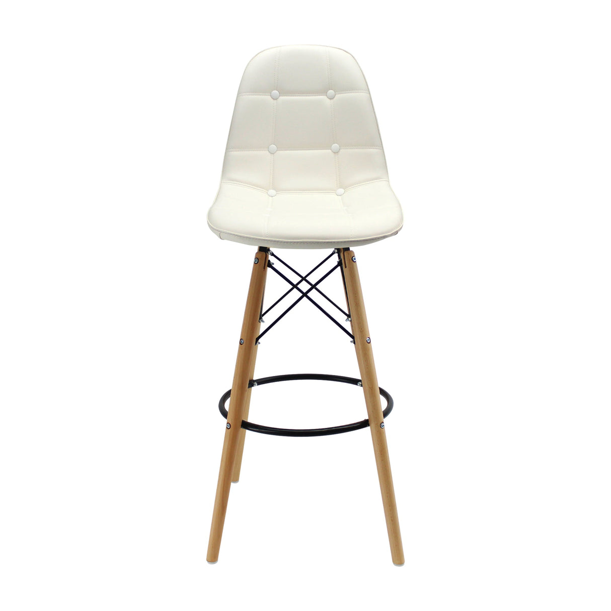 SILLA DKR BOTONES BAR TIPO EAMES BLANCO BOXBIT