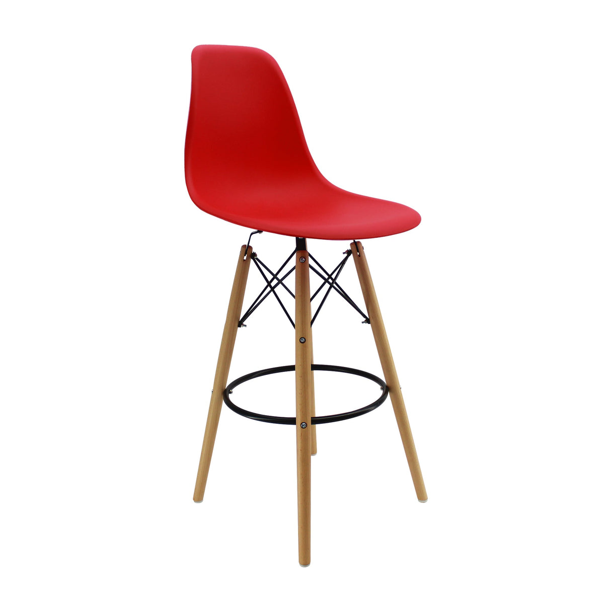 SET X 2 BUTACOS DKR BAR TIPO EAMES ROJA BOXBIT