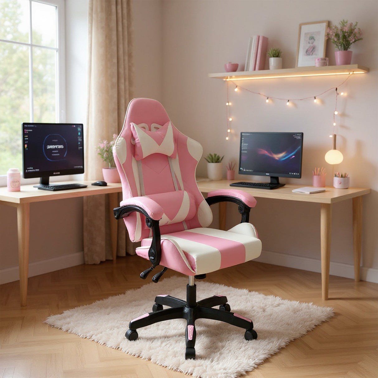 SILLA GAMER HAWKER ROSA BOXBIT