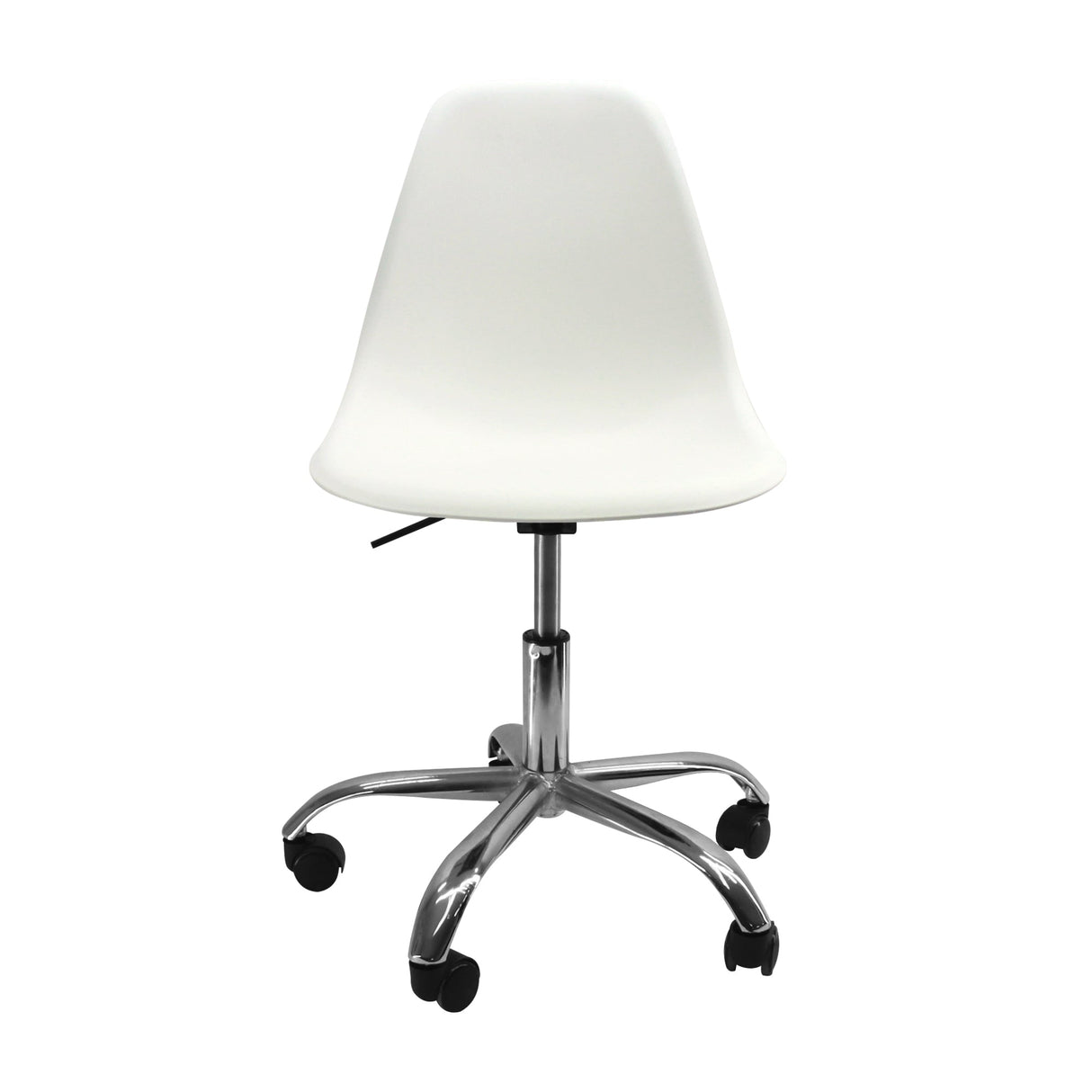 SILLA DKR CON RUEDAS TIPO EAMES BLANCA BOXBIT
