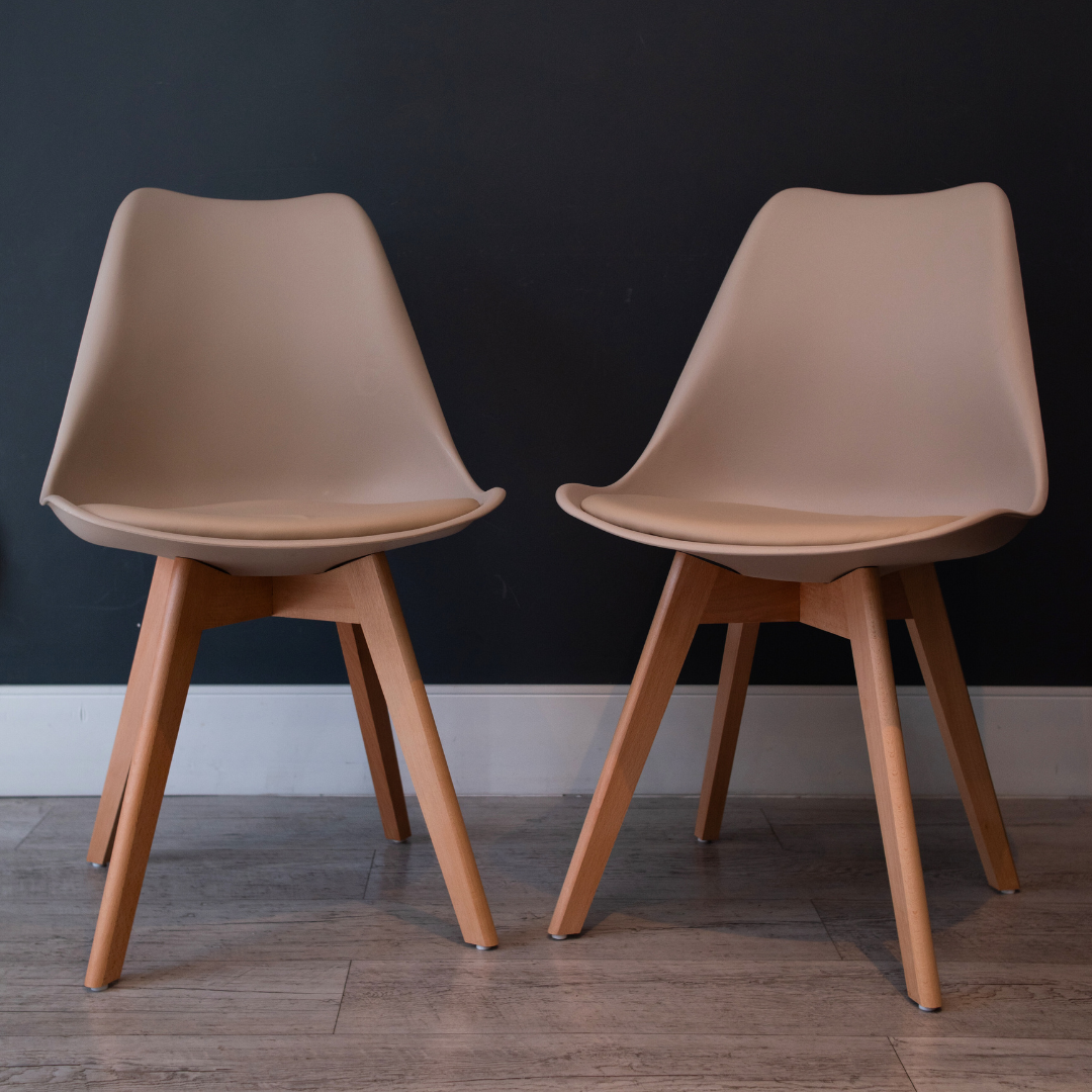 SET X 2 SILLAS JOLY BEIGE BOXBIT