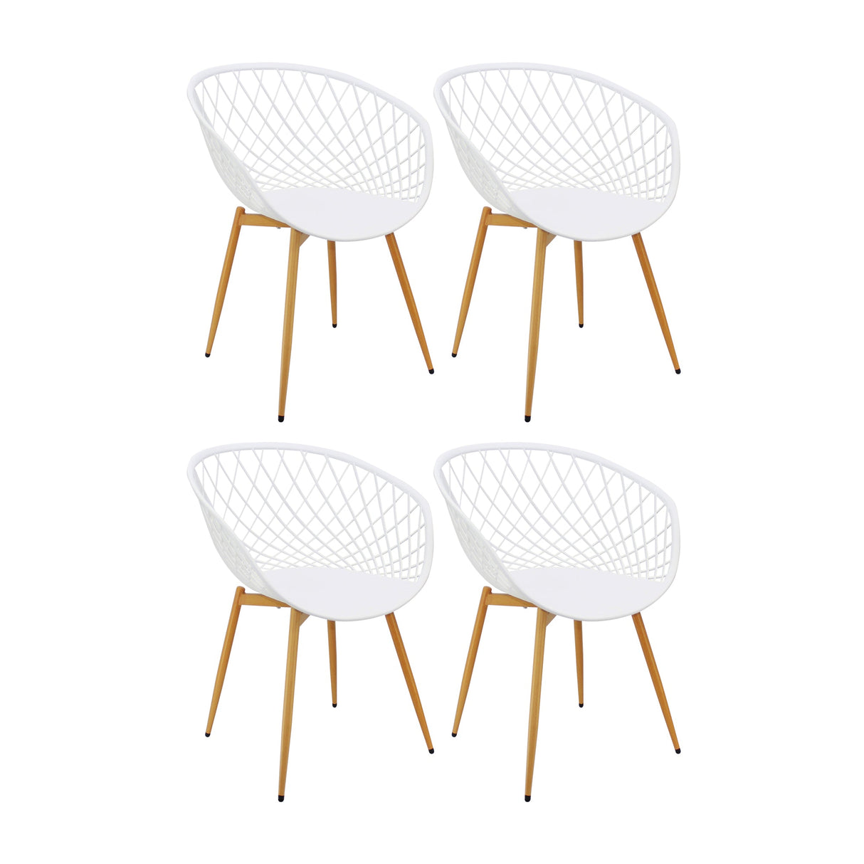 SET X 4 SILLAS LOA BLANCAS BOXBIT