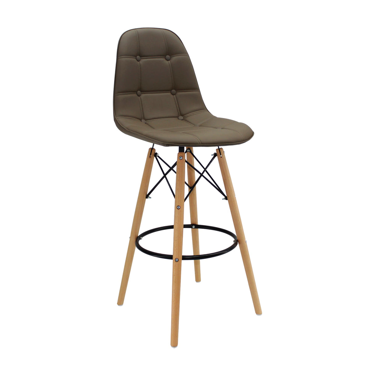 SILLA DKR BOTONES BAR TIPO EAMES BEIGE BOXBIT
