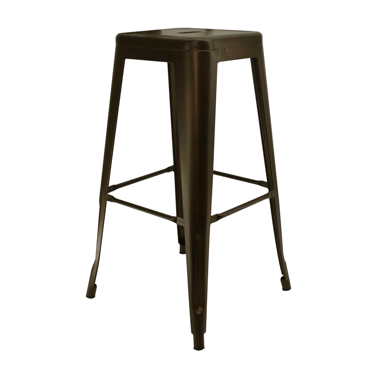 Butaco Alto Sin Espaldar TITAN Tipo Tolix Bronce BoxBit