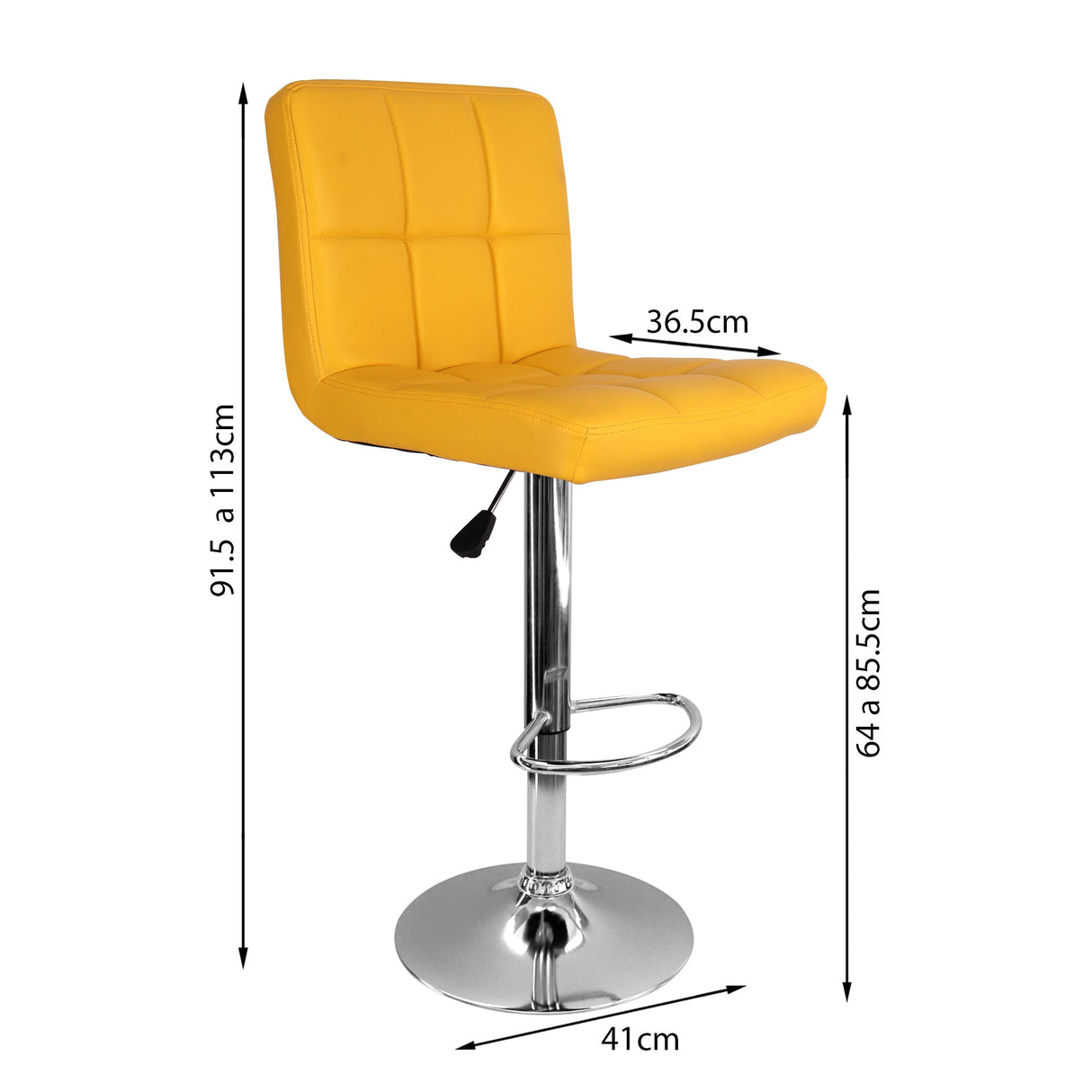 SILLA CONFORT BAR AMARILLA BOXBIT