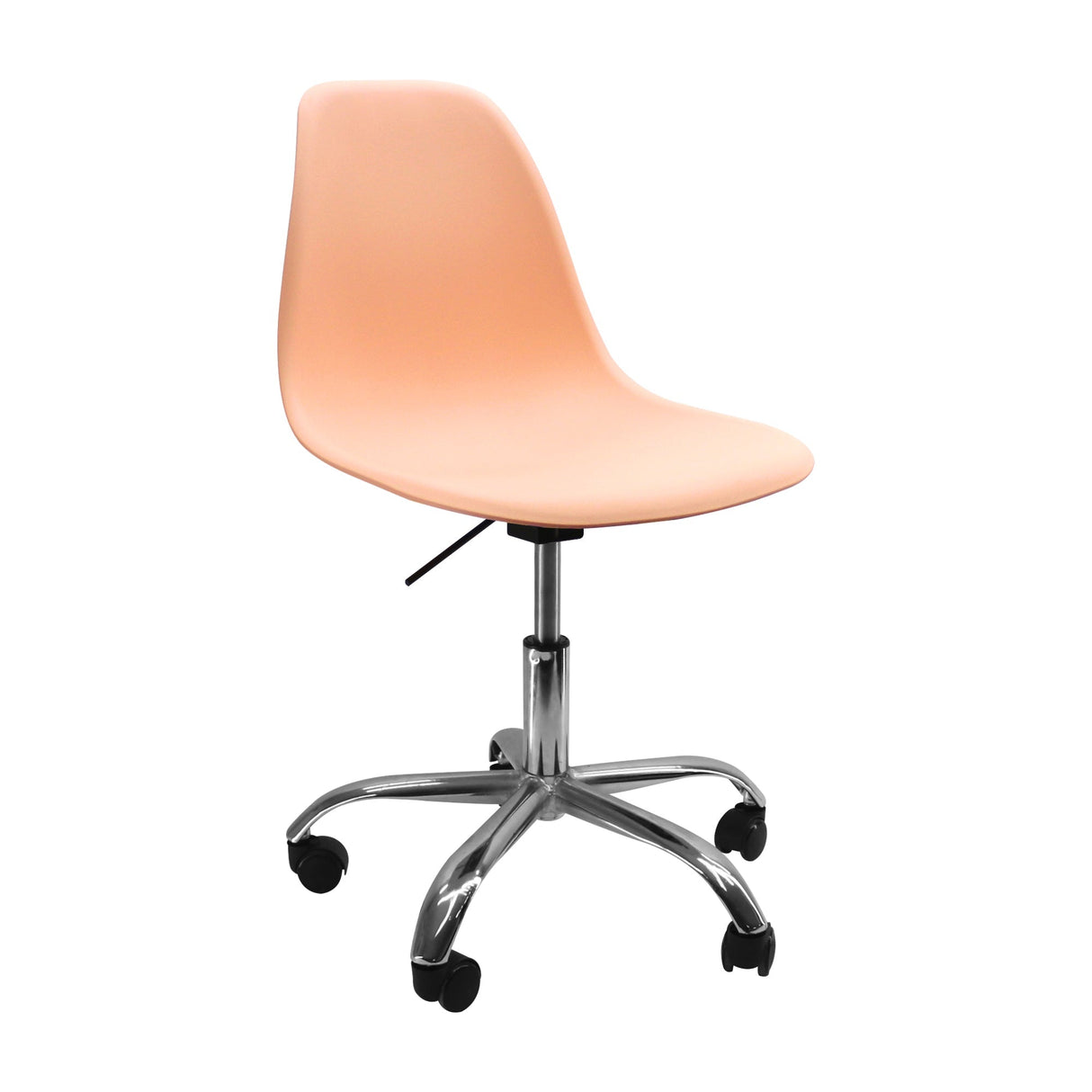 SILLA DKR CON RUEDAS TIPO EAMES SALMON BOXBIT