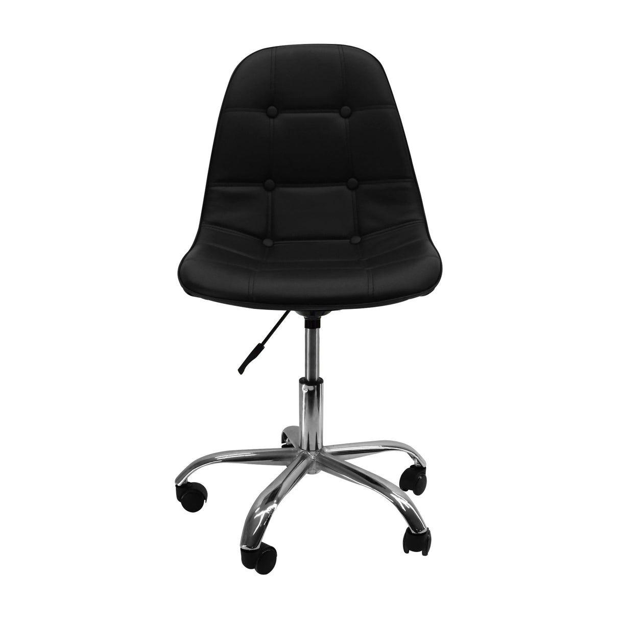 SILLA DKR BOTONES CON RUEDAS NEGRAS BOXBIT