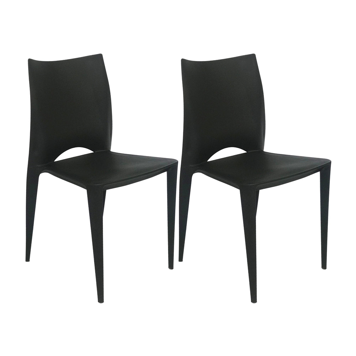 SET X 2 SILLAS ZOE NEGRAS BOXBIT