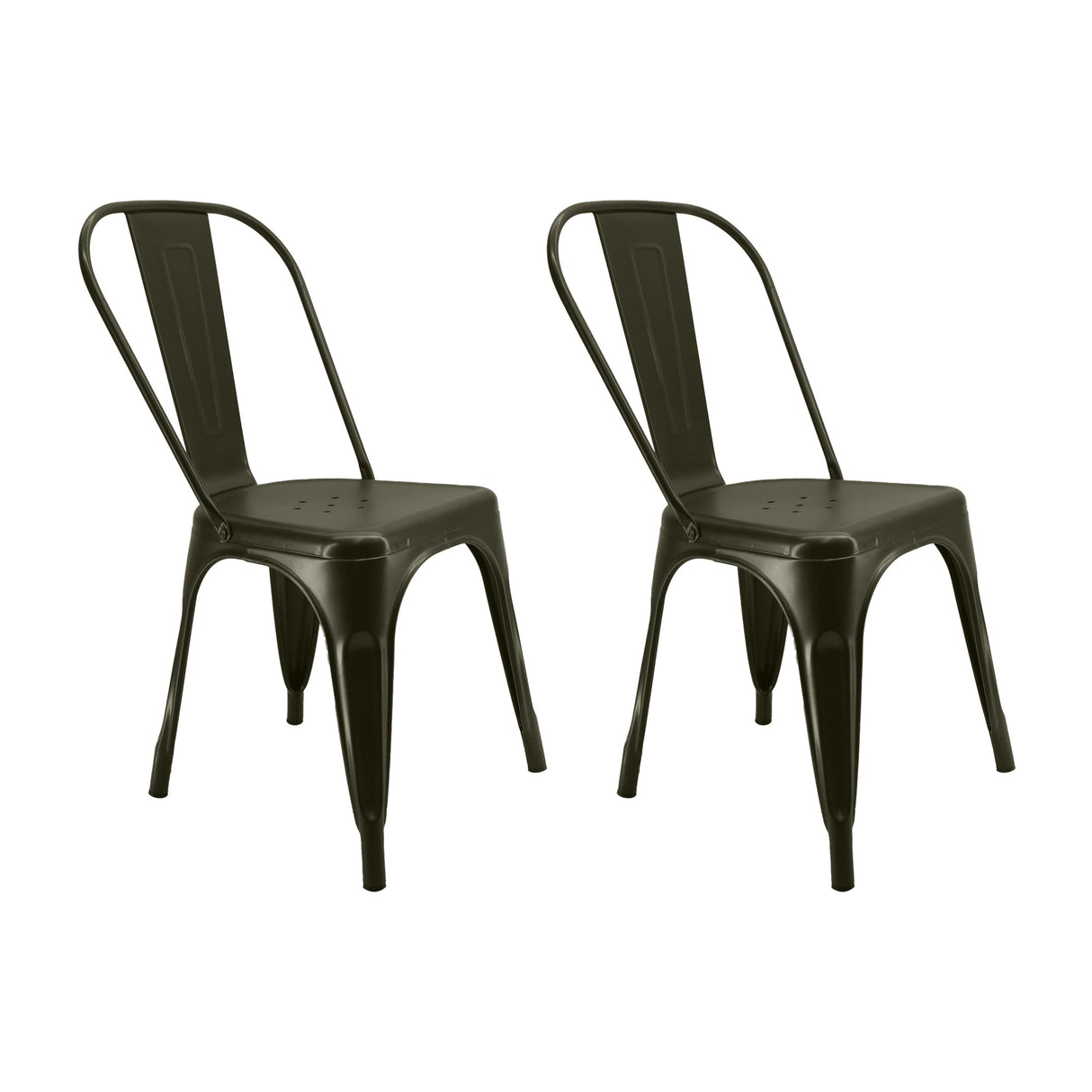 SET X 2 SILLAS TITAN TIPO TOLIX VERDE MILITAR BOXBIT