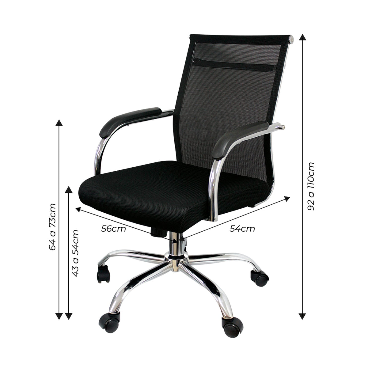 SILLA ROMA OFICINA BAJA BOXBIT