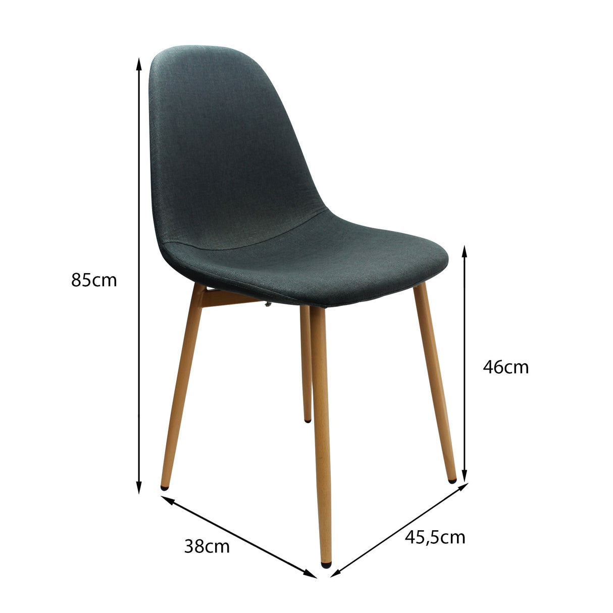 SILLA CHARLA BM GRAFITO BOXBIT