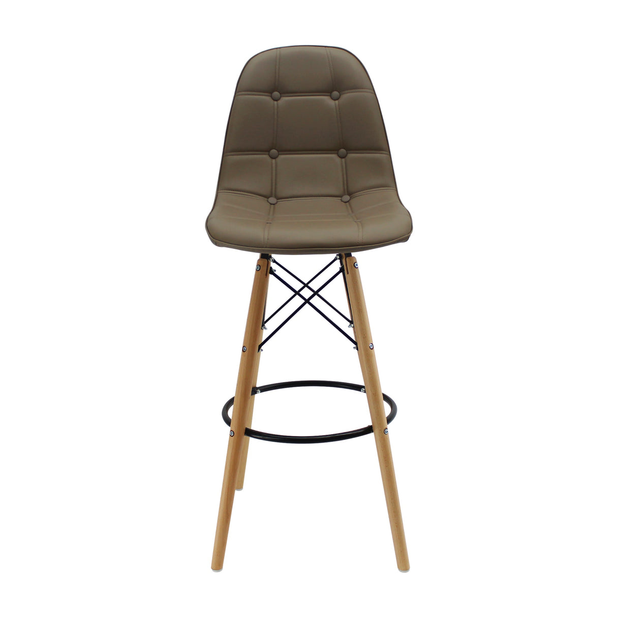 SILLA DKR BOTONES BAR TIPO EAMES BEIGE BOXBIT