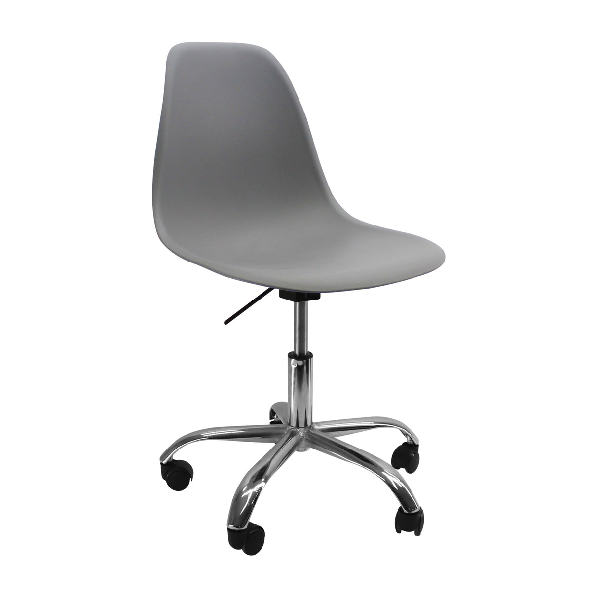 SILLA DKR CON RUEDAS TIPO EAMES GRIS BOXBIT