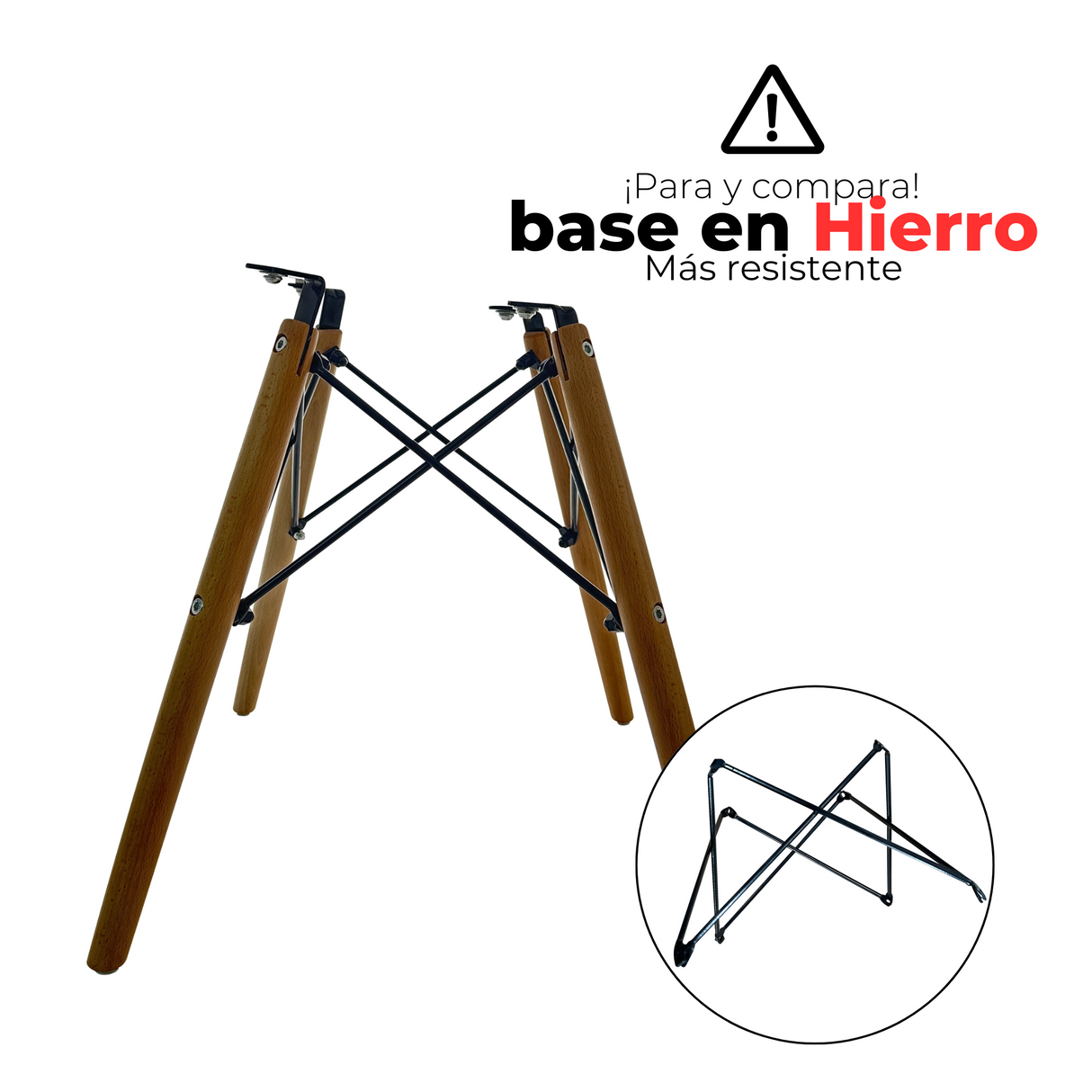 SET X 6 SILLAS DKR TIPO EAMES AZUL BOXBIT