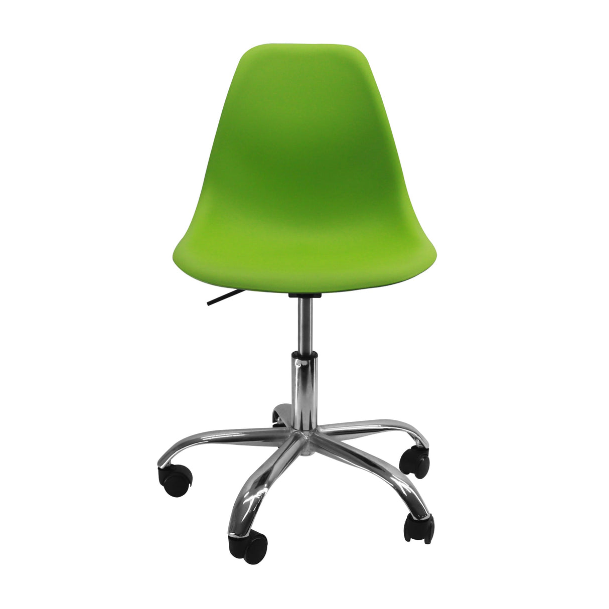 SILLA DKR CON RUEDAS TIPO EAMES VERDE BOXBIT