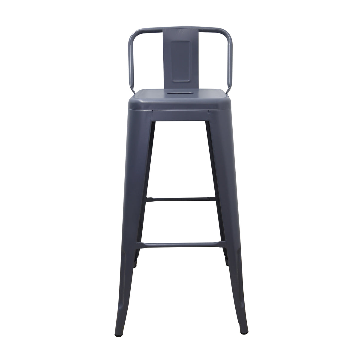 Set x 2 Butacos Bar Altos TITAN Tipo Tolix Gris BoxBit