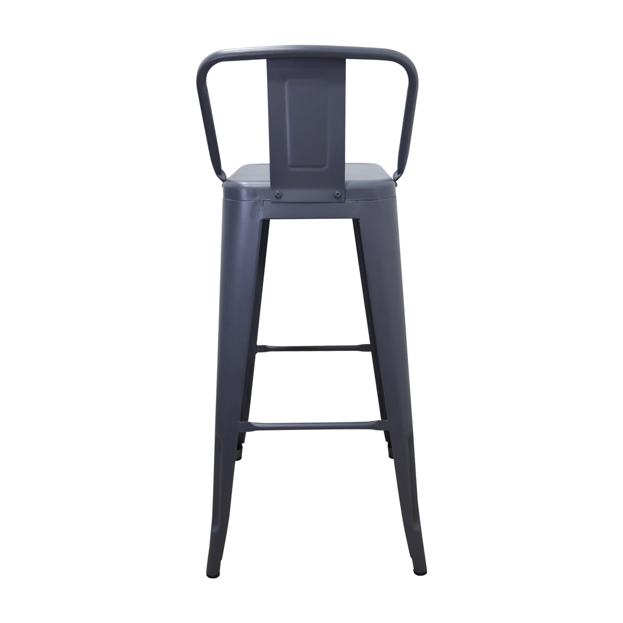 Set x 2 Butacos Bar Altos TITAN Tipo Tolix Gris BoxBit