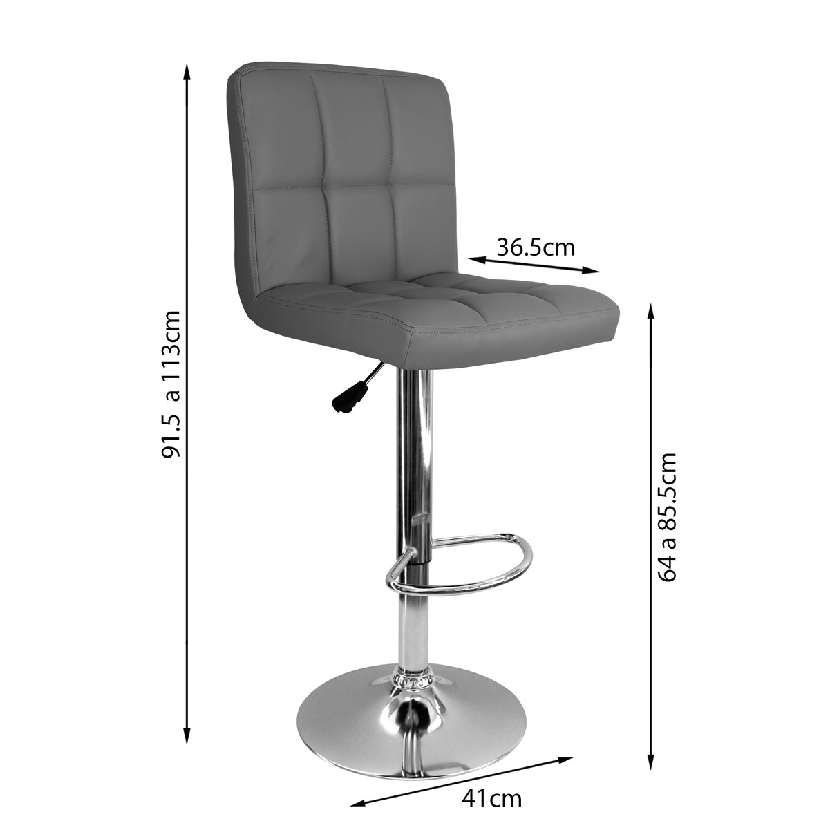 SILLA CONFORT BAR GRIS BOXBIT