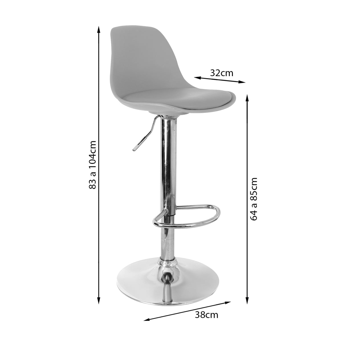 SILLA JULY BAR GRIS BOXBIT