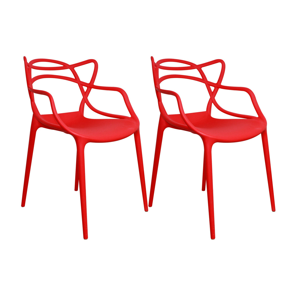 SET X 2 SILLAS SOLNA ROJAS BOXBIT