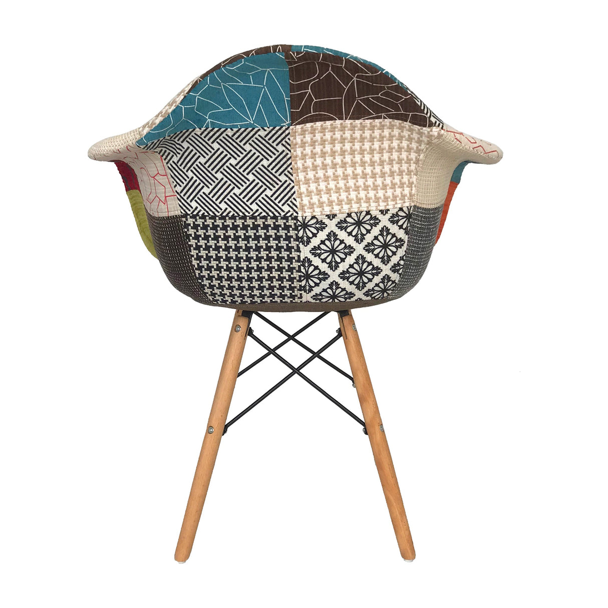 SILLA DKR CON BRAZOS TIPO EAMES PATCHWORK BOXBIT