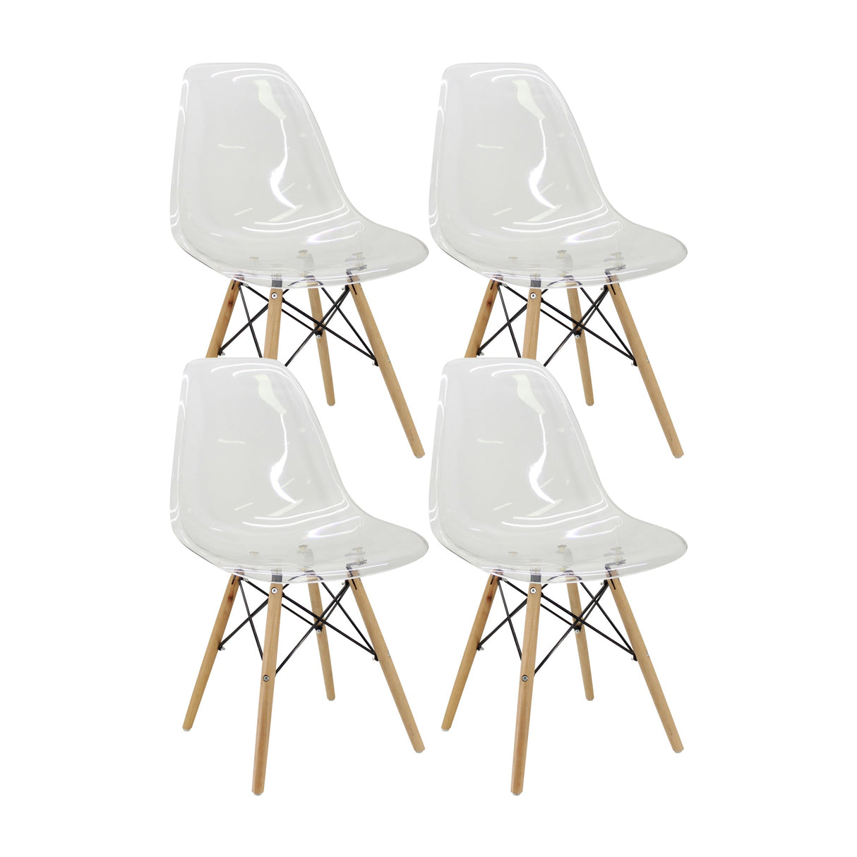 SET X 4 SILLA DKR PC TIPO EAMES