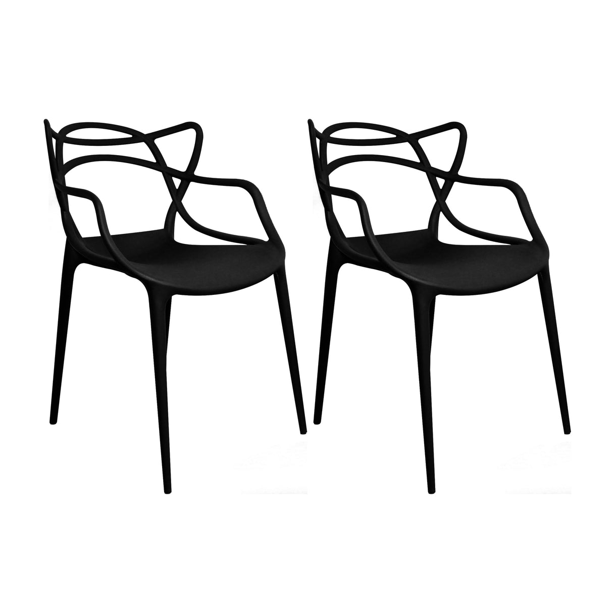 SET X 2 SILLAS SOLNA NEGRAS BOXBIT