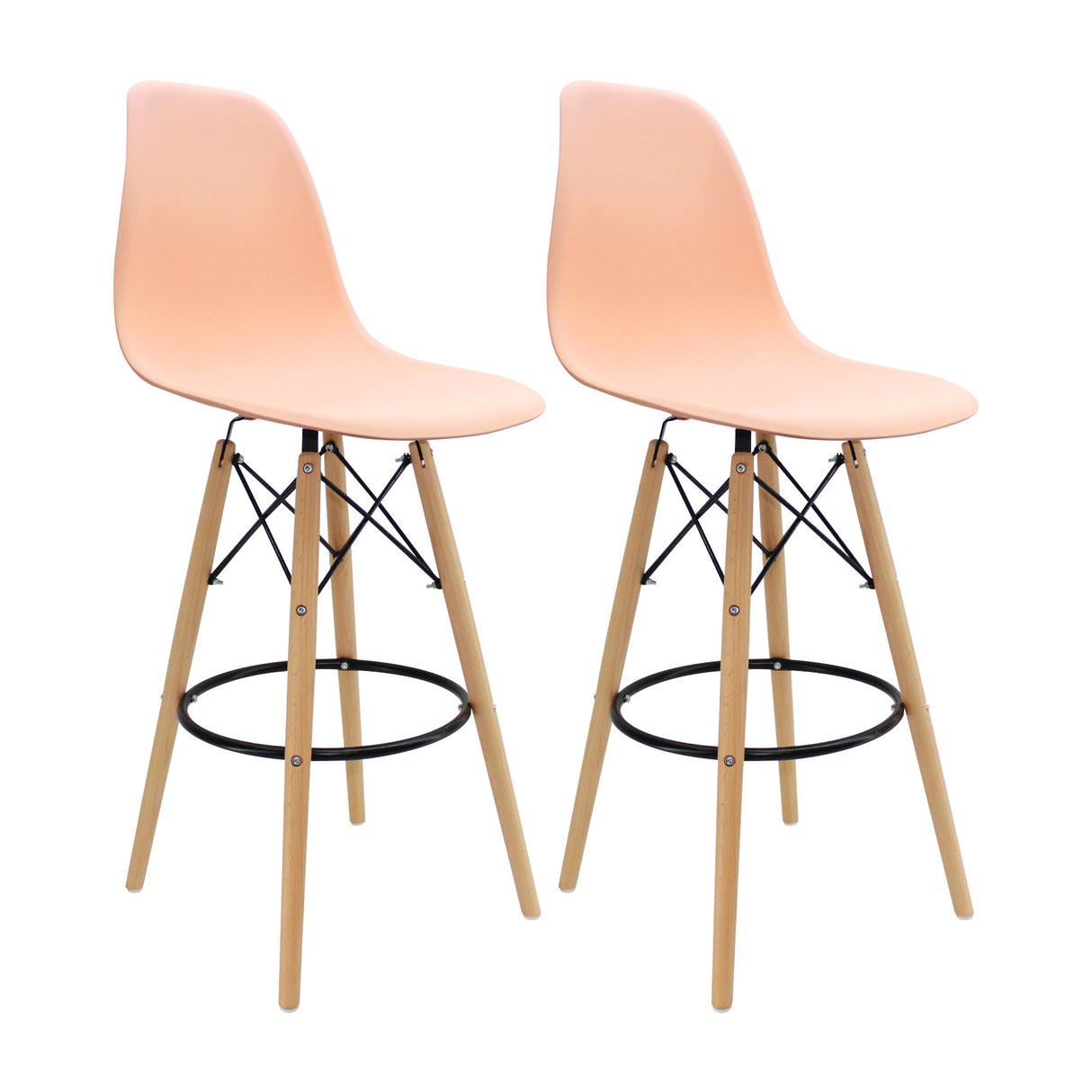 SET X 2 BUTACOS DKR BAR TIPO EAMES SALMON BOXBIT
