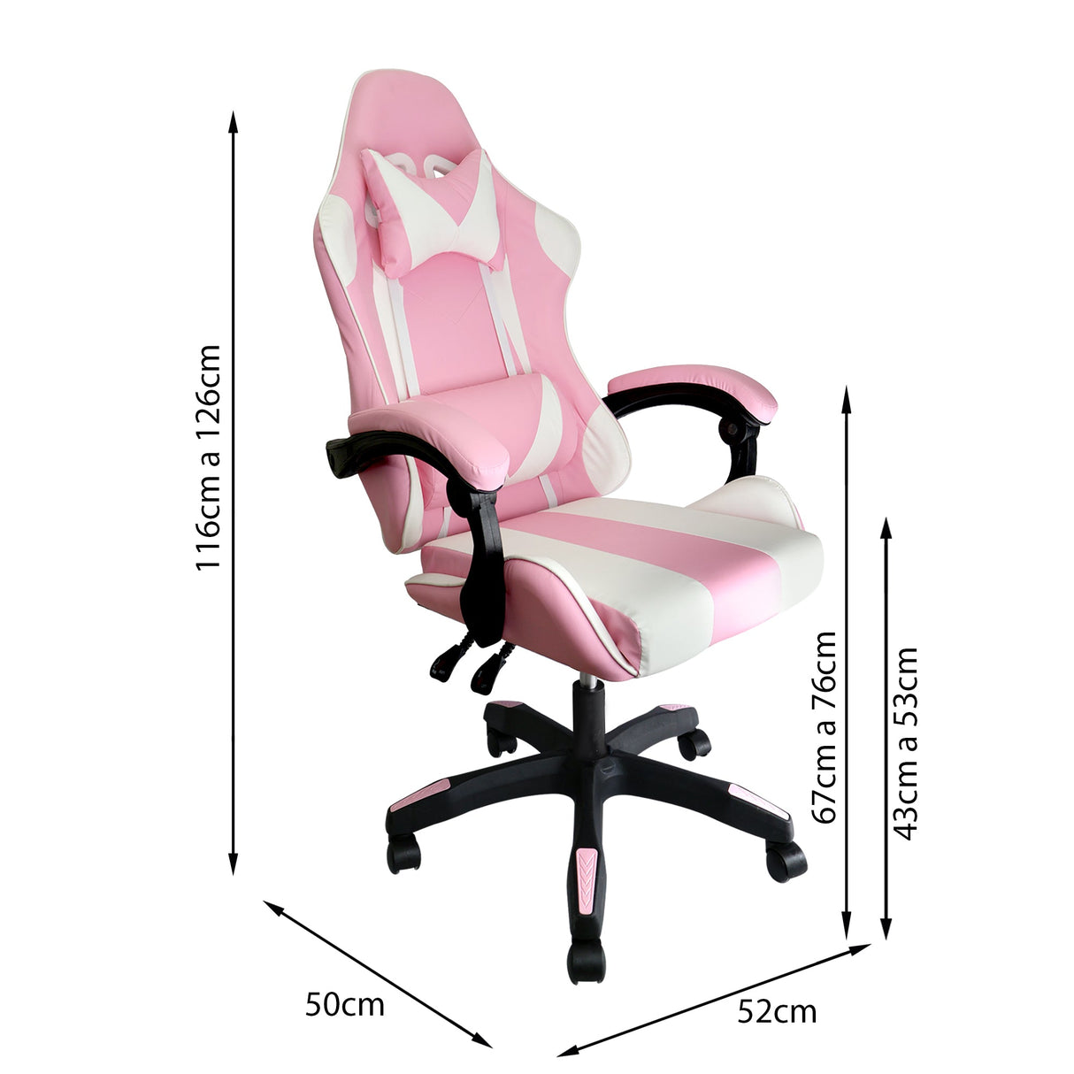 SILLA GAMER HAWKER ROSA BOXBIT
