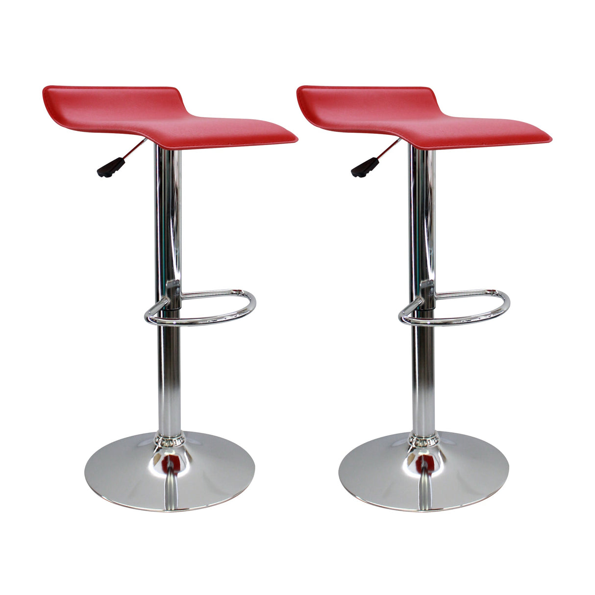 SET X 2 SILLAS WAVE BAR ROJA BOXBIT